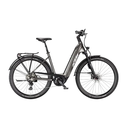 KTM MACINA GRAN 820 ABS 29  US 43 Unisex elektromos trekking- túra kerékpár MACHINE GREY színben