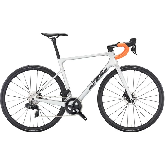 KTM REVELATOR ALTO ELITE AXS starlight silver (black+orange) 2023 Férfi Országúti Kerékpár