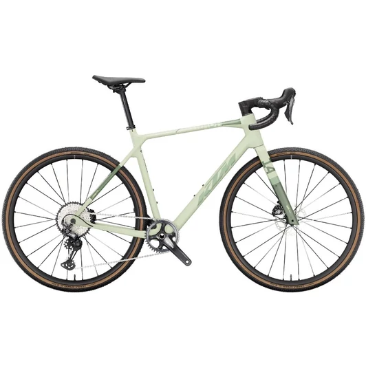 KTM  X-STRADA ELITE PALE GREEN MATT (GREEN+YELLOW) 2024 FÉRFI GRAVEL KERÉKPÁR