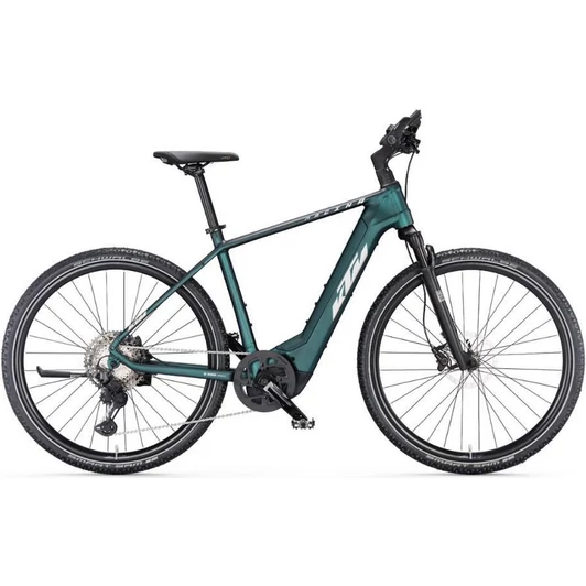 KTM MACINA CROSS 710 GREENPURPLE FLIP MATT (SILVER+ORANGE) FÉRFI ELEKTROMOS CROSS KERÉKPÁR 2023