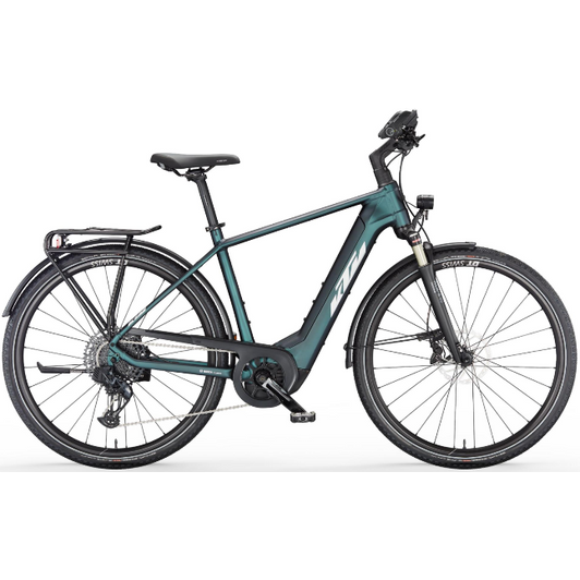 KTM Macina Sport 710 green purple flip matt (silver+blue) Férfi Elektromos Trekking Kerékpár 2023