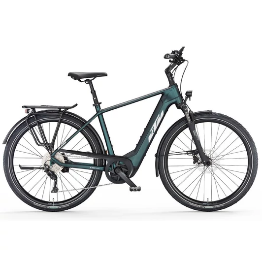 KTM MACINA TOUR CX510 H 60CM GREEN PURPLE-FLIP MATT(SILVER+GREEN) 2023 FÉRFI ELEKTROMOS TREKKING KERÉKPÁR