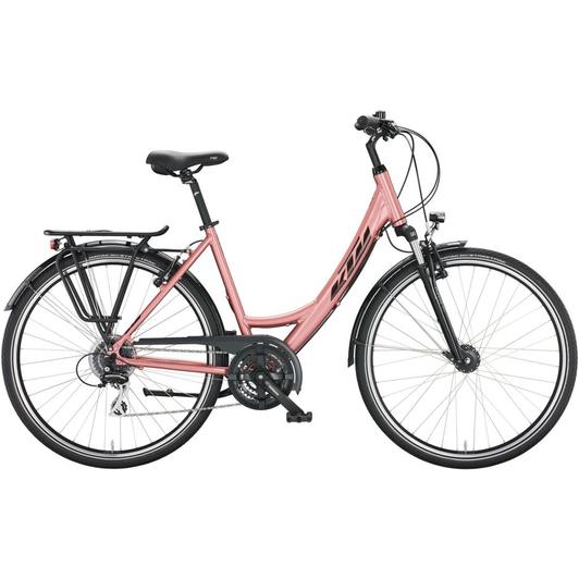 KTM LIFE JOY TRAPÉZ VINTAGE ROSE (DEEP PURPLE+BLACK) 2022 NŐI TREKKING KERÉKPÁR
