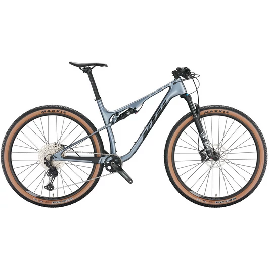KTM SCARP ELITE METALLIC GREY (BLACK+SILVER) FÉRFI ÖSSZTELESZKÓPOS MTB KERÉKPÁR 2022