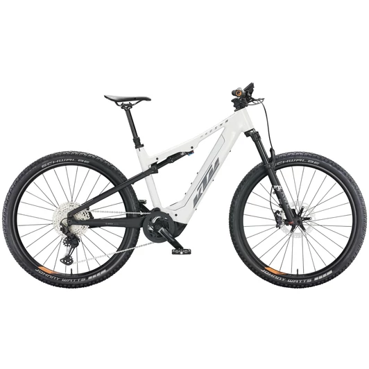 KTM MACINA CHACANA 791 METALLIC WHITE (BLACK+GREY+ORANGE) FÉRFI ELEKTROMOS ÖSSZTELESZKÓPOS MTB KERÉKPÁR 2022