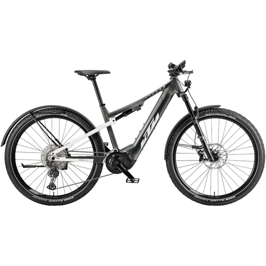 KTM MACINA CHACANA LFC MACHINE GREY (WHITE) FÉRFI ELEKTROMOS ÖSSZTELESZKÓPOS MTB KERÉKPÁR 2022