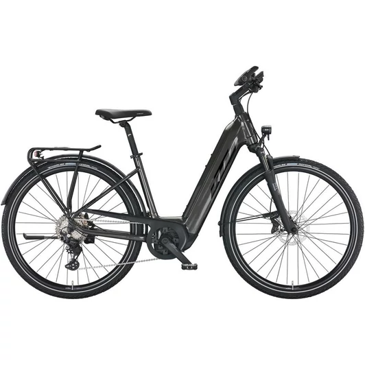 KTM MACINA SPORT 720 EASY ENTRY  MACHINE GREY(BLACK+ORANGE MATT) UNISEX ELEKTROMOS TREKKING KERÉKPÁR 2022