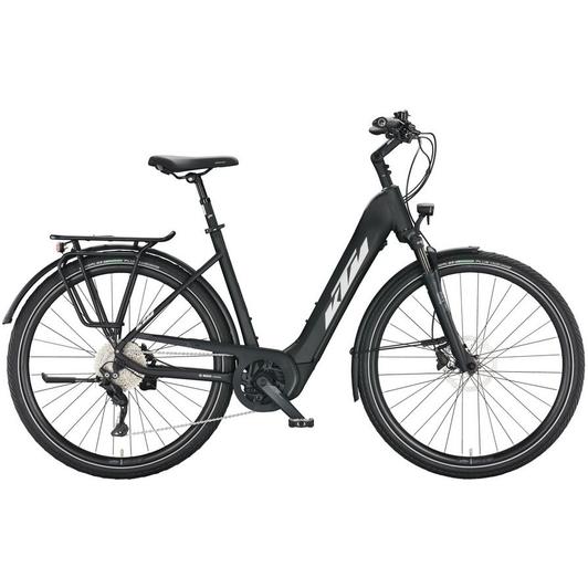KTM MACINA TOUR CX 510 EASY ENTRY black matt (silver+orange) Unisex Elektromos Trekking Kerékpár 2022