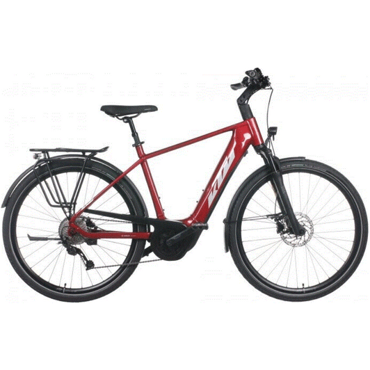KTM MACINA TOUR P510 CHROME RED (SILVER+BLACK) FÉRFI ELEKTROMOS TREKKING KERÉKPÁR 2022 56CM