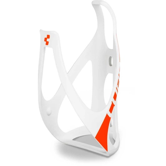 CUBE Bottle Cage HPP Kerékpár Kulacstartó - matt white'n'flashred színben