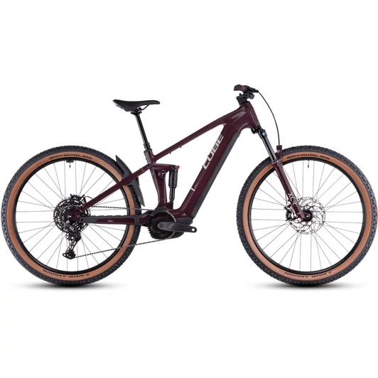 CUBE STEREO HYBRID ONE22 PRO 600 AMARONE´N´GREY - 2025 - ÖSSZTELESZKÓPOS MTB ELEKTROMOS KERÉKPÁR - S - 27,5"