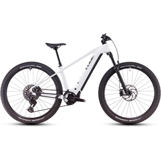 CUBE REACTION HYBRID SLT METALLICWHITE´N´BLACK - 2025 - MTB ELEKTROMOS KERÉKPÁR - S - 27,5"