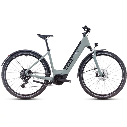 Cube Nuride Hybrid Performance 625 Allroad swampgrey´n´black - 2025 - cross trekking elektromos kerékpár - Easy Entry 46 cm