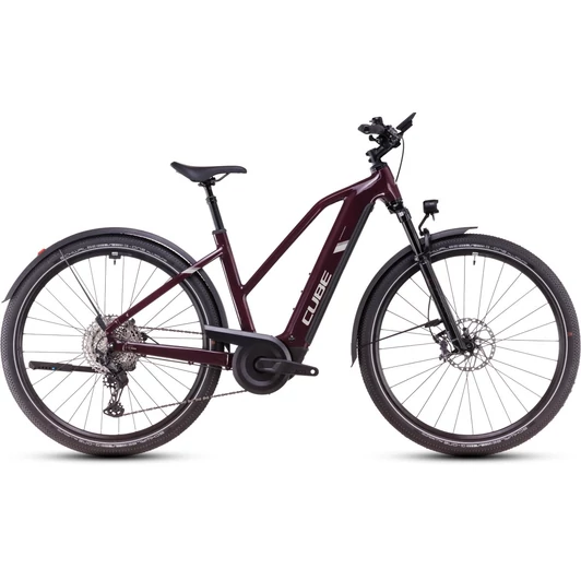 CUBE NURIDE HYBRID SLX ALLROAD AMARONE´N´LUNAR - 2025 - CROSS TREKKING ELEKTROMOS KERÉKPÁR - TRAPEZE 58 CM