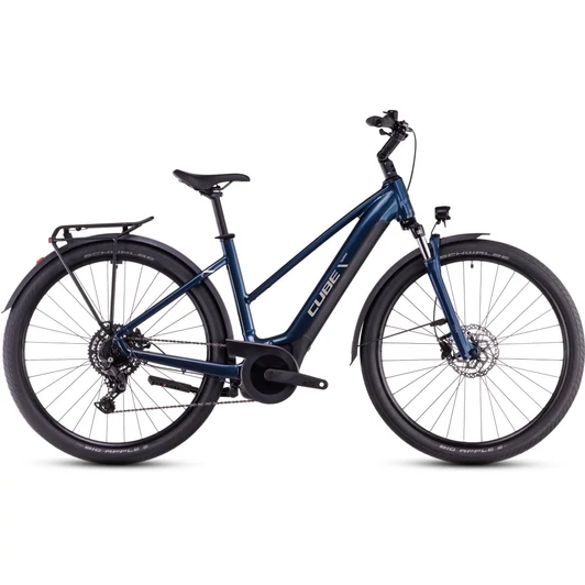 CUBE TOURING HYBRID ONE 625 DEEPSEA´N´CHROME - 2025 - TREKKING ELEKTROMOS KERÉKPÁR - TRAPEZE 46 CM