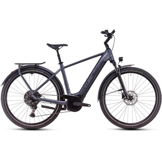 CUBE TOURING HYBRID PRO 625 METALLICGREY´N´CHROME - 2025 - TREKKING ELEKTROMOS KERÉKPÁR - 50 CM