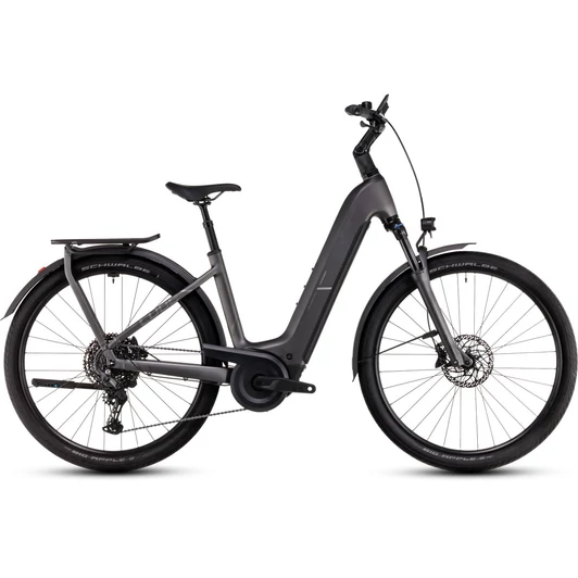CUBE KATHMANDU HYBRID PRO 800 SLABGREY´N´CHROME - 2025 - TREKKING ELEKTROMOS KERÉKPÁR - EASY ENTRY 58 CM