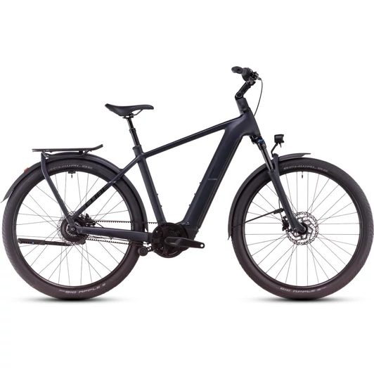 CUBE KATHMANDU HYBRID COMFORT PRO 800 NIGHT´N´CHROME - 2025 - TREKKING ELEKTROMOS KERÉKPÁR - 58 CM