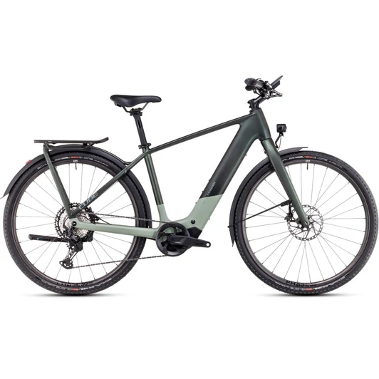 CUBE KATHMANDU HYBRID C:62 SLT 400X STELLAR´N´ORIGANOGREEN - 2025 - TREKKING ELEKTROMOS KERÉKPÁR - 58 CM