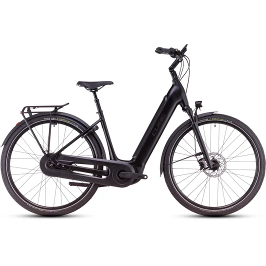 Cube Supreme Hybrid Comfort SLX 625 black´n´metal - 2025 - városi elektromos kerékpár - Easy Entry 50 cm