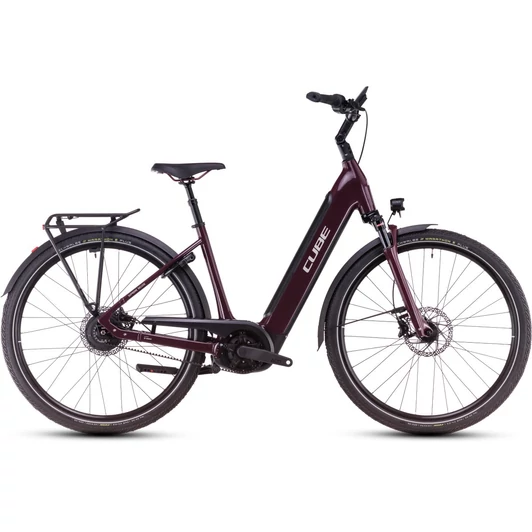 Cube Supreme Hybrid Deluxe Pro 625 amarone´n´grey - 2025 - városi elektromos kerékpár - Easy Entry 58 cm