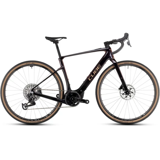 CUBE NUROAD HYBRID C:62 SLT 400X SOLARECLIPSE´N´BRONZE - 2025 - GRAVEL ELEKTROMOS KERÉKPÁR - L