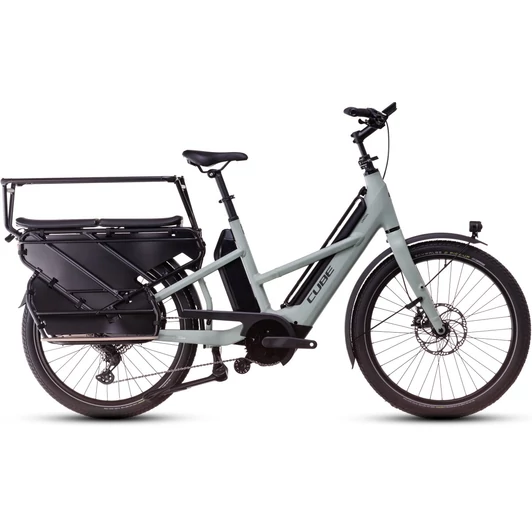 CUBE LONGTAIL SPORT HYBRID FAMILY 1350 SWAMPGREY´N´REFLEX - 2025 - CARGO ELEKTROMOS KERÉKPÁR - 26": ONE SIZE