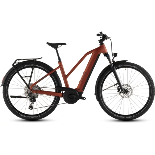 Cube Nuride Hybrid Pro 600 - Elektromos cross trekking kerékpár - chilli´n´black színben - Trapeze 50 cm - 2026