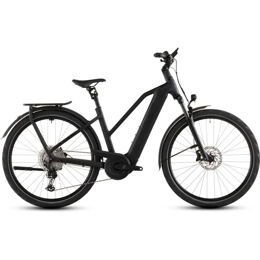 Cube Kathmandu Hybrid Pro 800 - Elektromos trekking kerékpár - coal´n´black színben - Trapeze 46 cm - 2026