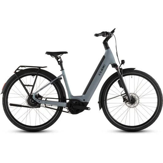 Cube Supreme Hybrid Deluxe SLX 600 - Elektromos trekking kerékpár - seagrey´n´black színben - Easy Entry 58 cm - 2026