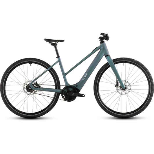 Cube Editor Hybrid SLT 400X - Elektromos városi kerékpár - smaragdgrey´n´prism színben - Trapeze 58 cm - 2026