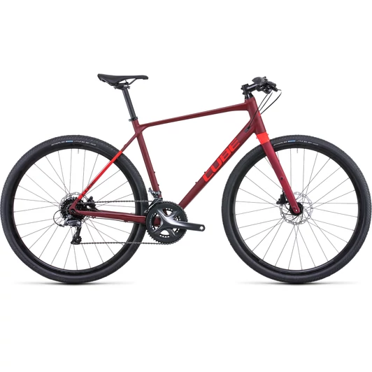 CUBE SL ROAD DARKRED N RED 2022 FÉRFI FITNESS KERÉKPÁR