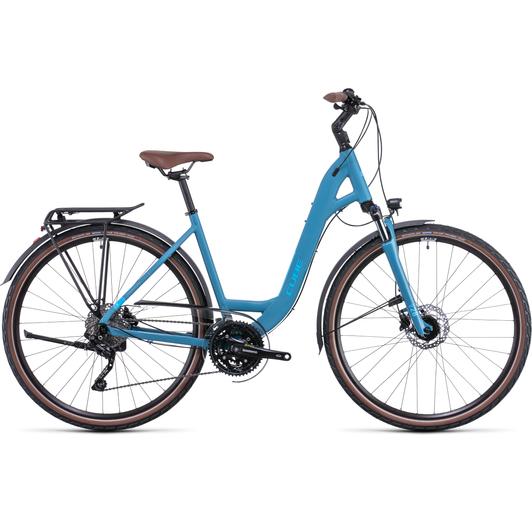 CUBE TOURING EXC SPHEREBLUE N BLUE EASY ENTRY 2022 UNISEX TREKKING KERÉKPÁR